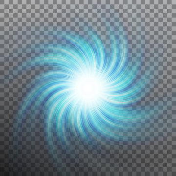 Effect of star with flare light with transparency. Transparent background only in EPS 10