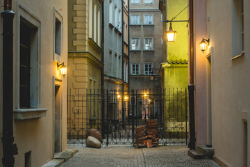 Old town in Warsaw, Poland