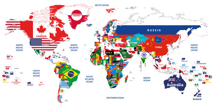 World Map With Flags Images – Browse 282,588 Stock Photos, Vectors, and  Video | Adobe Stock