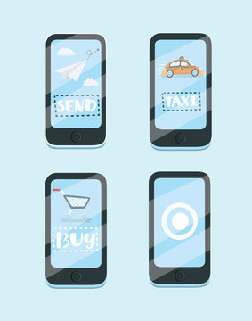 Flat design vector illustration concept for mobile apps