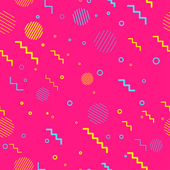 Bright Seamless retro pattern holiday wrapping paper design