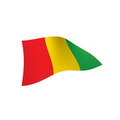 guinea flag, vector illustration