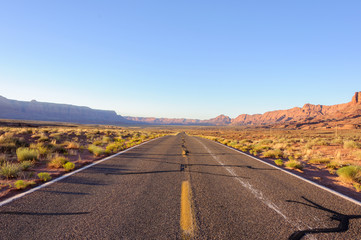 Desert road in Arizona, USA