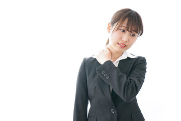 Woman feeling unwell