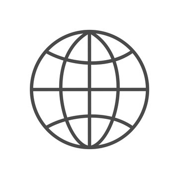 Globe Line Icon