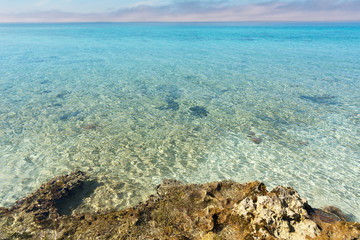 Caribbean Rocky coast and sea in Cuba