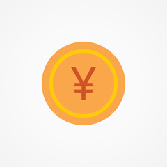 Obraz premium Flat Vector Icon Of Currency Coin.