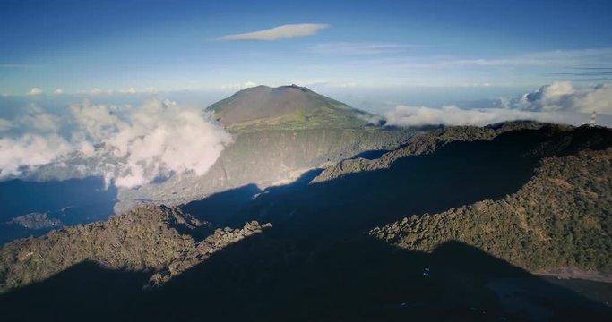 Aerial, Irazu Volcano National Park, Costa Rica