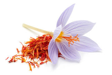Saffron with crocus flower - 191740587