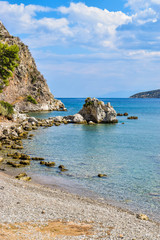 Naklejka na ściany i meble Asini small beach, Greece.