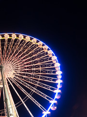Big Wheel on a fun fair at night