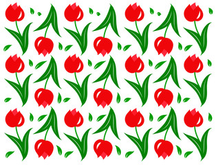 tulip, flower, spring, red, tulips, nature background