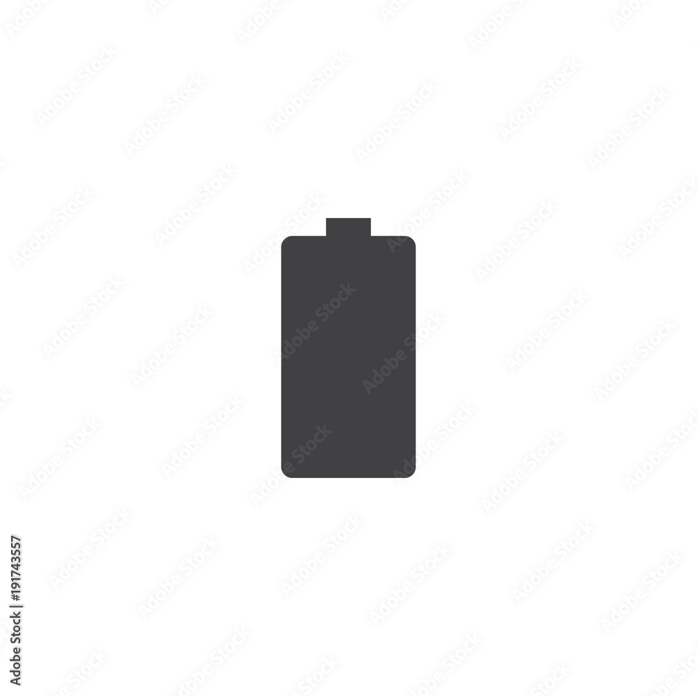 Poster battery icon. sign design