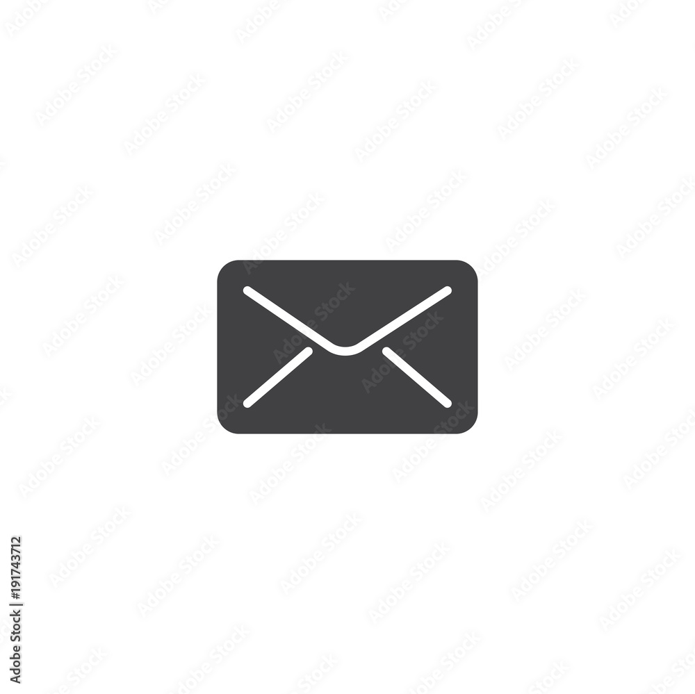 Poster envelope icon. sign design