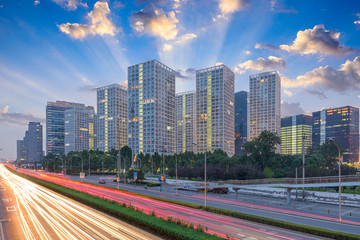 Fototapeta na wymiar Office Buildings in Beijing