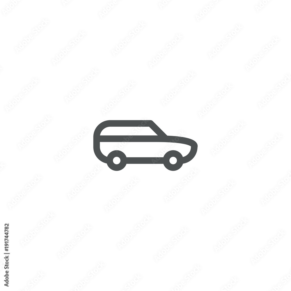 Poster car icon. sign design