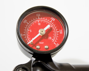High pressure pump in a white background composition