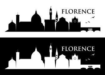 Naklejka premium Florence skyline - Italy 