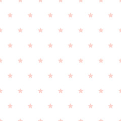 Cute small hand drawn stars seamless vector pattern