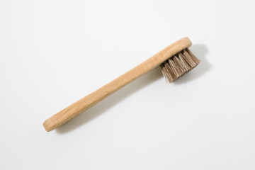 Brush in a white background composition