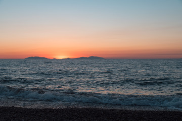 sonnenuntergang im s&uuml;den italiens