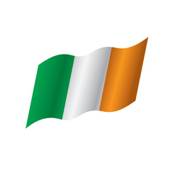 Ireland flag, vector illustration