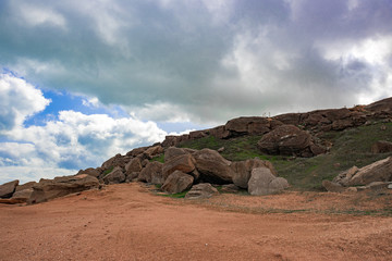 Rocks fragments in the highlands