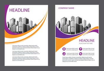 design cover book, business brochure template
