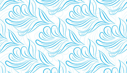 Blue doodles pattern