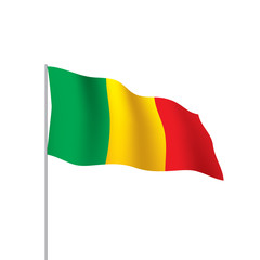 Mali flag. Vector