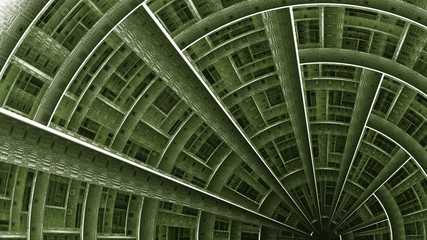 Fraktal Ausschnitt - Grüntöne