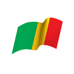 Mali flag. Vector