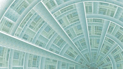 Fraktal Ausschnitt - pastellblau