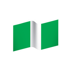 Nigeria flag, vector illustration