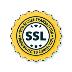 SSL Secure label illustration