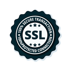 SSL Secure label illustration