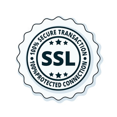 SSL Secure label illustration