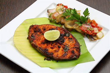 fish fry with spices