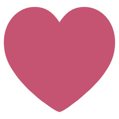 Pink Heart Love Isolated