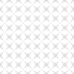 Gray geometric print on white background. Seamless pattern