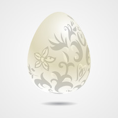 white vector 3d Easter Egg