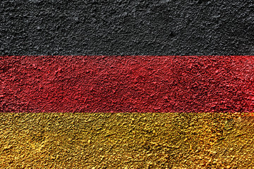 Germany tricolor on grunge texture.