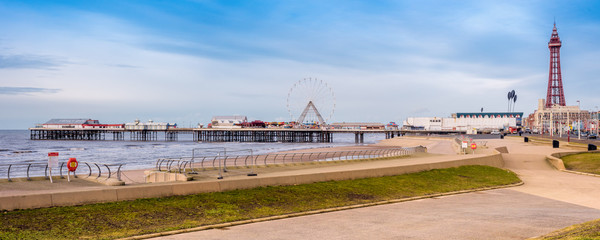 Blackpool central pier and tower