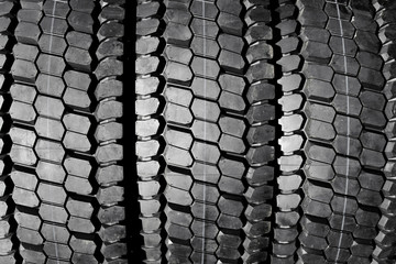 Car tires close-up background.
