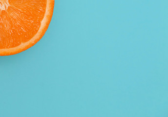 Orange. Fresh fruit on colorful background
