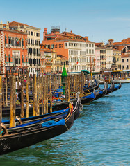 Old gondola pier ashore Grand channel