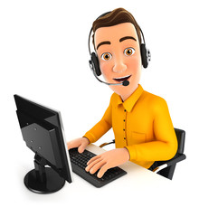 3d man call center