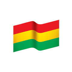 Bolivia flag, vector illustration