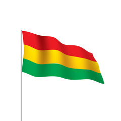 Bolivia flag, vector illustration