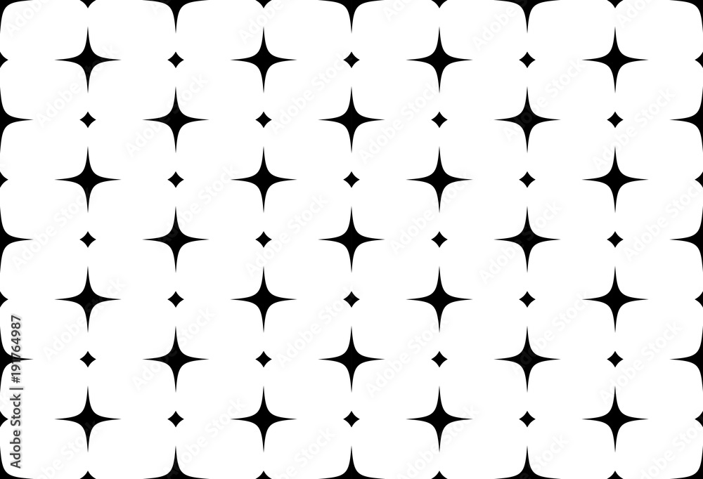 Wall mural seamless vector pattern of stars. abstract background with stars